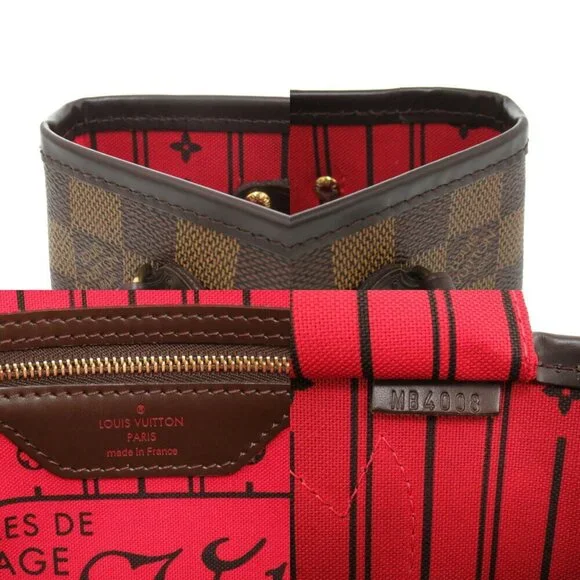 LOUIS VUITTON Brown Damier Neverfull PM Tote Bag - Picture 10 of 10